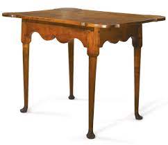 Queen Anne Maple Porringer-top Tea Table Rhode Island Or Southeastern Massachusetts Circa 1760 Estimate 3000 5 Primitive Tables Period Furniture Tea Table
