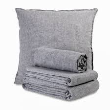 Housse de couette 200x200 cm 100% coton bleu jeans alicia. Housse De Couette 200 X 200 Cm Au Printemps Paris Gris Made In Design