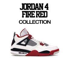 Guys T Shirt Collection To Go With Jordan 4 Fire Red Sneakers