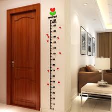 Here is a step by step tutorial on how to make a growth chart ruler to track a child's height. Transer Kid Room Deco Height Ruler Measure Chart Growth Chart Diy 3d Acrylic Crystal Wall Stickers Black Buy Online In Grenada At Grenada Desertcart Com Productid 42674672