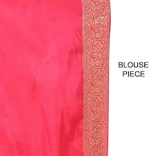 Flower border design, pink dahlias, purple and yellow tulips, green and yellow leaves. Pure Banarasi Dola Silk Saree With Beautiful Jaal Design Pattern With 50 Color Choice Available Online Seventex Saree K 095