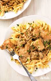 Easy Chicken Stroganoff Easy Chicken Dinner Recipes Chicken Dinner Chicken Pasta Dishes