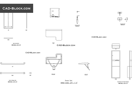 Download free dwg file of bathroom cad blocks. Bathroom Accessories Cad Blocks Free Download