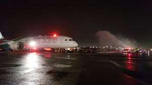 Royal air maroc passengers are entitled to compensation of up to 600€ for flights departing from an eu country with. Royal Air Maroc Boeing 787 9 Cn Ram First Flight New York Jfk Water Salute Cmn To Jfk Youtube