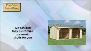 Riverview Horse Barns Offers Quality Custom Run In Sheds And Shed Rows You Will Find That Both The Craftsmanship And Materials Horse Barns Run In Shed Barn
