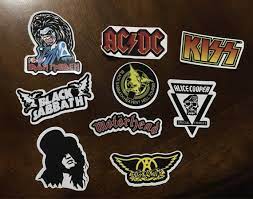 80s Rock Band Stickers Etsy Band Stickers Rock Band Stickers 80s Rock Bands