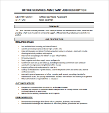 Resume example and downloadable template for an administrative assistant/office manager an effective office manager or administrative assistant keeps everything in the office in order, from instead, frame job descriptions on your resume in terms of what you were able to accomplish (e.g. 11 Office Assistant Job Description Templates Free Sample Example Format Download Free Premium Templates
