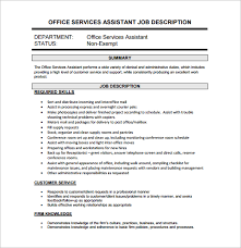Our templates are not only professionally written, but also hold easily editable and printable features! 11 Office Assistant Job Description Templates Free Sample Example Format Download Free Premium Templates