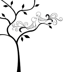 Bird Sitting On Tree Drawing Easy Vector Illustration Of 2 Love Birds Sitting In A Tree Instant Digital Download Romantic Clipart Gra Bird Artwork Bird Prints Vector Illustration
