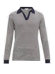 Black And White Striped Long Sleeve Polo The Timeless T Shirt Style Everyone Should Own Who What Wear In 2020 Long Sleeve Tshirt Men Long Sleeve Polo Shirt Breton Stripe Shirt
