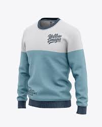 Download Men S Heather Crew Neck Sweatshirt Mockup Front Half Side View Of Sweater In Apparel Mockups On Yellow Images Object Mockups