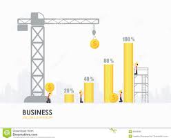 infographic business money graph template design stock