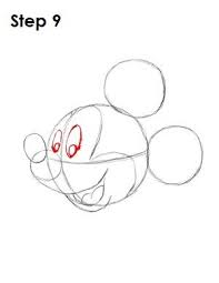 Draw Mickey Mouse Step 9 Dibujos De Mickey Mouse Dibujos Faciles De Hacer Dibujos Echos A Lapiz