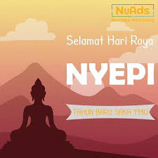 It is celebrated on the first new moon in march. Selamat Hari Raya Nyepi Tahun Baru Saka 1941 Harirayanyepi Harirayanyepi2019 Nusantaraadvertising Digitalmarketing Creativepreneur Design M Brosur Desain
