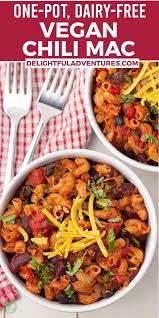 Vegan Chili Mac Instant Pot Or Stove Top Recipe In 2020 Vegan Dinner Recipes Easy Plant Based Recipes Dinner Vegan Recipes Beginner