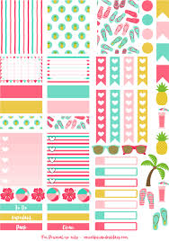 Printable Erin Condren Tropical Beach Life Planner Stickers 720x1024 Printable Planner Stickers Happy Planner Stickers Planner Stickers