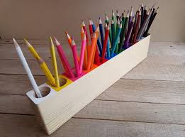 Pencil Holder Baby Gift Montessori Wood Pencil Holder Wood Pencil Holder Pencil Holder Colored Pencil Holder