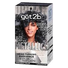 This gunmetal gray shade is perfect for transitioning to natural gray hair. Got2b Color Metallic Smoky Steel 1 Kit Target