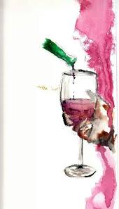 Pin By S Glass Art On Beverage Center Wine Lover Wine Art Wine Painting Art