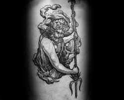 Poseidon trident tattoo greek mythology @vic_vai_tattoo. 40 Trident Tattoo Designs For Men Neptune Ink Ideas