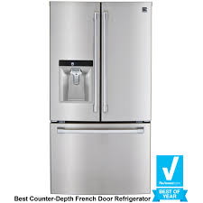 Check spelling or type a new query. Kenmore Pro 79993 23 7 Cu Ft Counter Depth French Door Refrigerator W Pro Style American Freight Sears Outlet