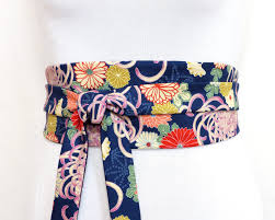Maybe you would like to learn more about one of these? Floral Blue Obi Belt Polina Couture
