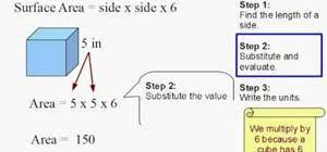 B) the area around cube a is four times the area around cube b. How To Find The Surface Area Of A Cube Math Wonderhowto