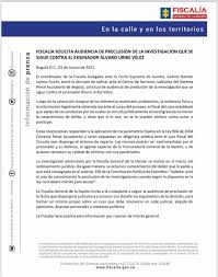 We did not find results for: Fiscalia General De La Nacion Solicita Audiencia De Preclusion De La Investigacion Que Se Sigue Al Exsenador Y Expresidente Alvaro Uribe Velez Prensa Estrategica