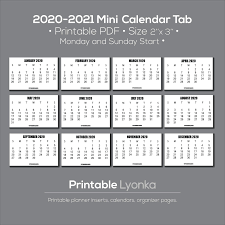 Add your notes, official holidays before you print. Renew 3 X 2 Inch Mini Calendars 2021 2022 Small Printable Etsy In 2021 Mini Calendars Calendar Printables Printable Calendar