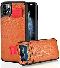 Iphone 11 pro max carbon fiber slim wallet case with card holder. Zve Iphone 11 Pro Max Case With Credit Card Holder Slot Slim Leather Case Protective Shockproof