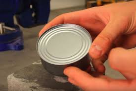 Opening A Can Without A Can Opener This Is The Trick In 2020 Can Opener Tin Opener Small Kitchen Hacks