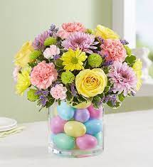 Easter Egg Stravaganza Easter Flower Arrangements Easter Flowers Easter Arrangement