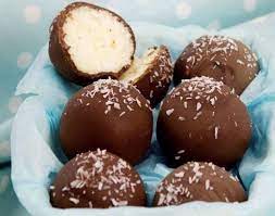 Bounty Balls 4 Ingredients No Bake Recipe The Whoot Coconut Ice Recipe 4 Ingredient Recipes Baking Recipes