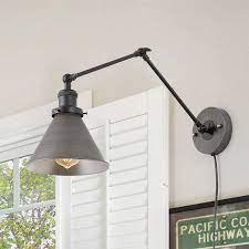 Flos snowball table desk lamp reading light bedroom lighting fixture. Lnc Swing Arm Wall Lamp Plug In Or Hardwired Wall Sconces For Bedroom Lighting Walmart Com Walmart Com