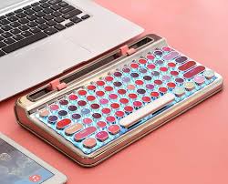Waterproofcute round retro aesthetic keyboard for computer,pc,desktops,laptop, mac(blue+mouse) 4.1 out of 5 stars 112. Best Colorful Cute Keyboards Trending On Tiktok 2021 Popsugar Tech