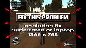 Gta San Andreas Full Screen Resolution Fix Laptop Widescreen 1366x768 Youtube Widescreen fixes for old games. gta san andreas full screen resolution