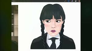 How To Draw Wednesday Adams