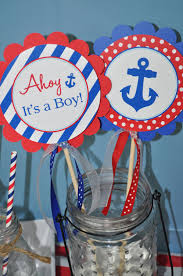 The party decoration looked amazing baby shower party game ideas. Nautical Baby Shower Centerpiece Sticks Boys Baby Shower Nautical Baby Shower Decorations Whales And Anchors Set Of 4 So Sweet Party Shop