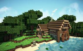 A village is a group or complex of buildings and other structures that generate naturally in the overworld. Minecraft River Cottage Minecraft Cottage Minecraft Houses Minecraft