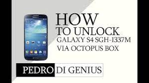 Once you unlock your samsung phone by unlock code, it is permanently unlocked, even after you update your firmware. How To Unlock Galaxy S4 Sgh I337m Octopus Box Youtube