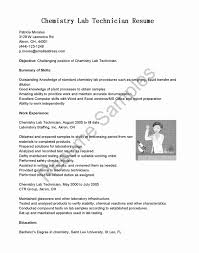 resume for laboratory technician new