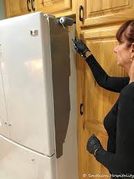 Jun 13, 2017 · black appliances and painted gray cabinets. Painting A White Refrigerator With Liquid Stainless Steel Southern Hospitality
