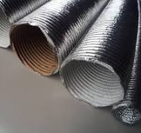 High Temperature Protection Fuel Line Heat Shield Aluminized Fiberglass Tube