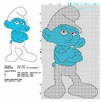 You can make as many cross stitch patterns as you'd like, and stitch them yourself or send them to friends and family. Grouchy Smurf The Smurfs Character Free Cross Stitch Pattern With Back Stitch Cross Stitch Patterns Free Cross Stitch Patterns Stitch Patterns