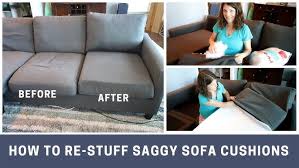 How To Re Stuff Sofa Cushions Youtube