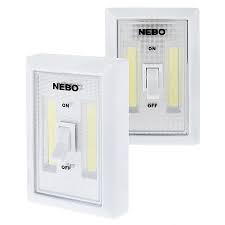 Nebo Flipit Led Light Switch 2 Pack 215 Lumens Super Bright Leds