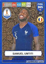 Barcelona defender umtiti has apparently celebrated france's world cup win against croatia in moscow with some special 'alone time' with the most prestigious trophy in the sport. Card 370 Samuel Umtiti Panini Fifa 365 2018 2019 Adrenalyn Xl Laststicker Com
