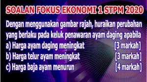 Untuk rujukan efektif pelajar geografi penggal 1. Soalan Fokus Stpm 2020 Ekonomi Penggal 1 Perubahan Keluk Penawaran Youtube