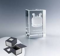 Bloc en Verre Personnalisé 8 cm