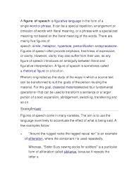 Irony is a literary device in which the surface meaning is different from the intended meaning. Figure Speech